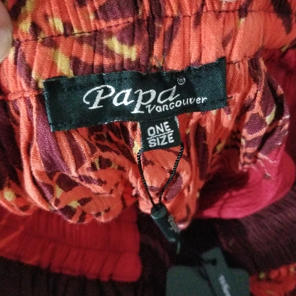 PAPA | leaf print boho flowy maxi skirt - Picture 5 of 7